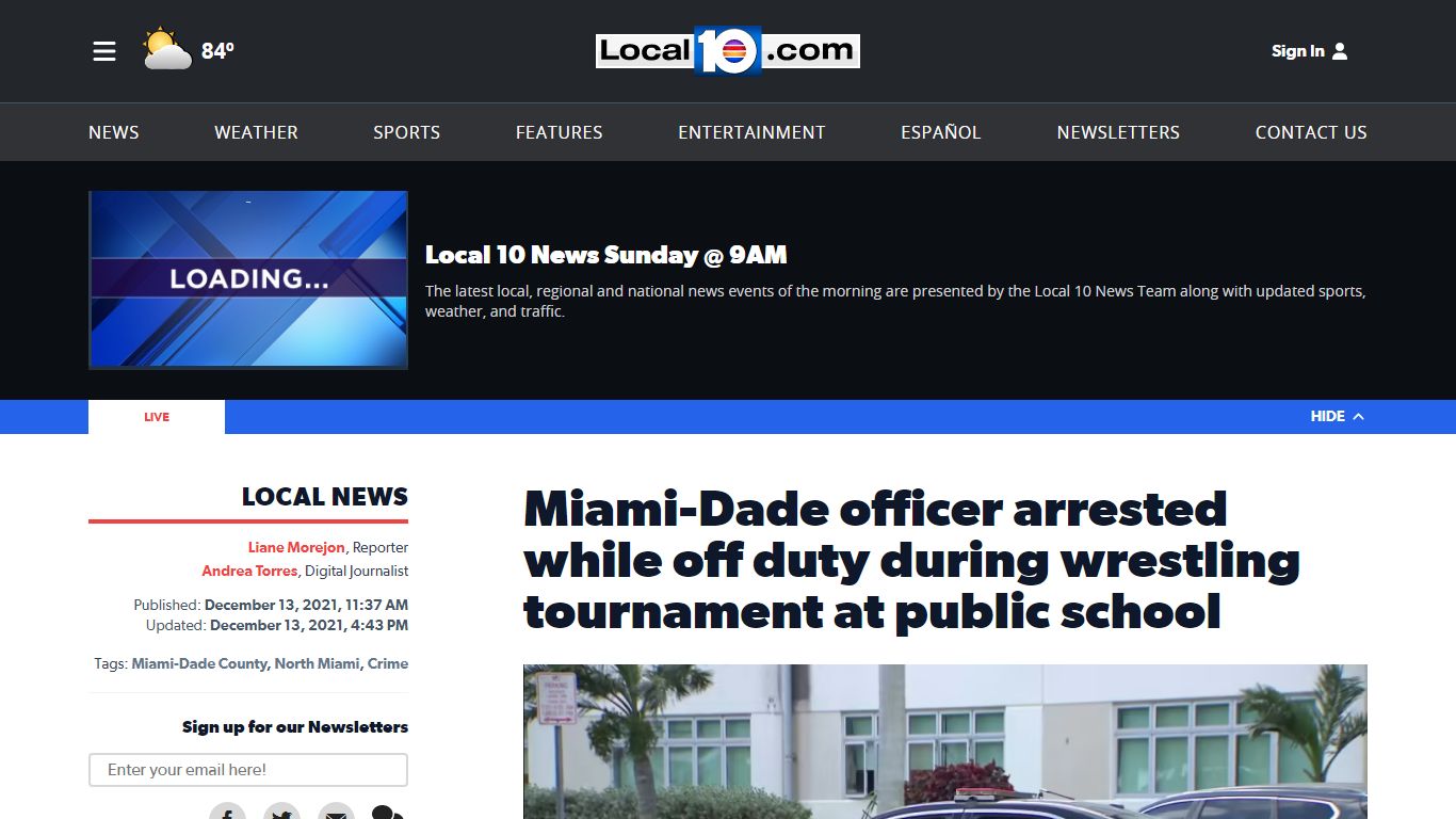 Miami-Dade officer arrested while off duty during ...